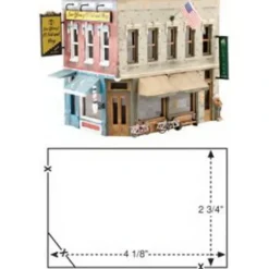 Woodland Scenics PF5182 HO Main Street Mercantile Building Kit - Model Train Junction: Quality Parts and Art Supplies Hot