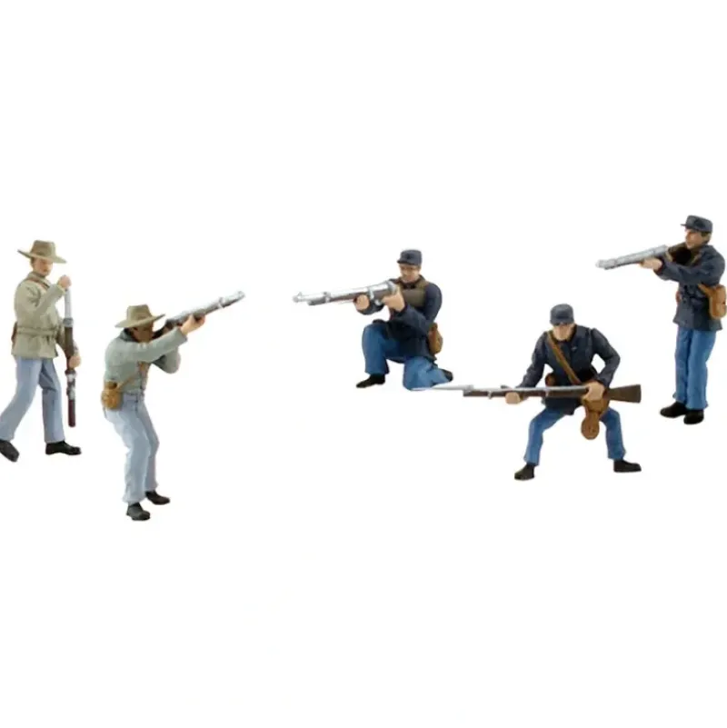 Woodland Scenics SP4345 American Civil War Soldiers Figures (Set of 5) - Model Train Junction: Quality Parts and Art Supplies Sale