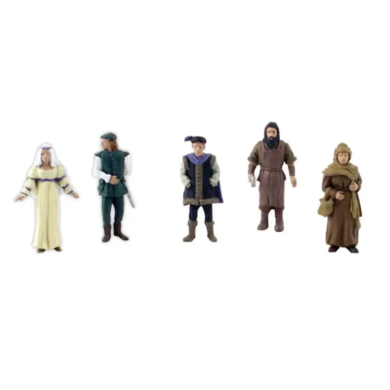Woodland Scenics SP4342 Scene-A-Rama Castle Dweller Figures (Set of 5) - Model Train Junction: Quality Parts and Art Supplies Best