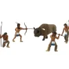 Woodland Scenics SP4344 Scene-A-Rama Native American Hunt Figures (Set of 5) - Model Train Junction: Quality Parts and Art Supplies Best
