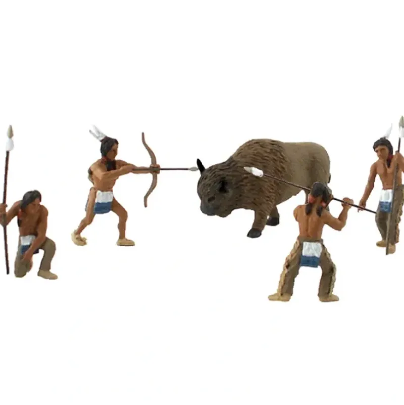 Woodland Scenics SP4344 Scene-A-Rama Native American Hunt Figures (Set of 5) - Model Train Junction: Quality Parts and Art Supplies Best