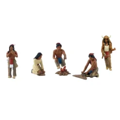 Woodland Scenics SP4343 Scene-A-Rama Native American Figures (Set of 5) - Model Train Junction: Quality Parts and Art Supplies Online