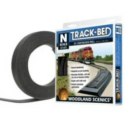 Woodland Scenics ST1475 N 1/8" x 1 1/4" x 24' Track-Bed Roll - Model Train Junction: Quality Parts and Art Supplies New