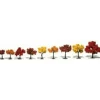 Woodland Scenics TR1540 N/HO/O 1.25" - 3" Fall Mix Realistic Trees (Pack of 9) - Model Train Junction: Quality Parts and Art Supplies Clearance