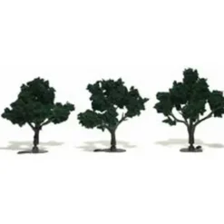 Woodland Scenics TR1508 N/HO/O 3"-4" Dark Green Realistic Trees (Pack of 3) - Model Train Junction: Quality Parts and Art Supplies Hot
