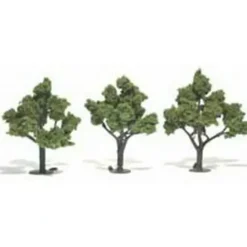 Woodland Scenics TR1509 4" - 5" Light Green Realistic Trees (Pack of 3) - Model Train Junction: Quality Parts and Art Supplies Discount