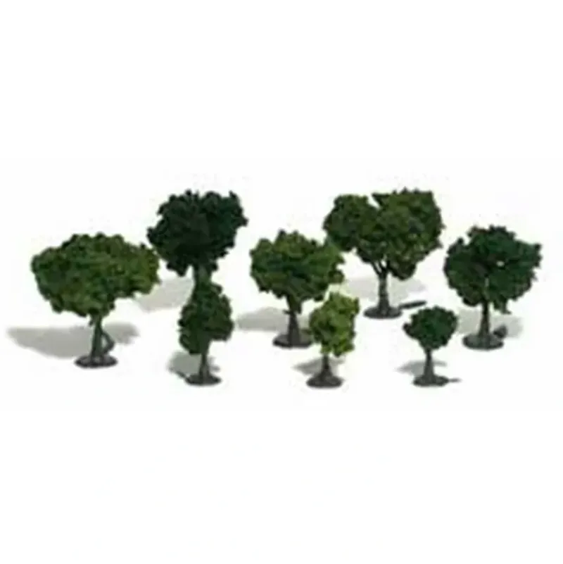 Woodland Scenics TR1071 2"- 3" Green Decid Realistic Trees (Pack of 23) - Model Train Junction: Quality Parts and Art Supplies Clearance