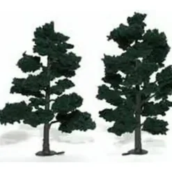 Woodland Scenics TR1517 6" - 7" Dark Green Realistic Trees (Pack of 2) - Model Train Junction: Quality Parts and Art Supplies Discount