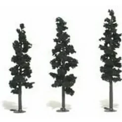 Woodland Scenics TR1562 6" - 7" Conifer Green Realistic Trees (Pack of 3) - Model Train Junction: Quality Parts and Art Supplies Best