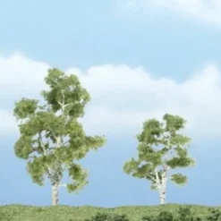 Woodland Scenics TR1603 3" - 2.25" Sycamore Ready-Made Premium Trees (Pack of 2) - Model Train Junction: Quality Parts and Art Supplies Clearance