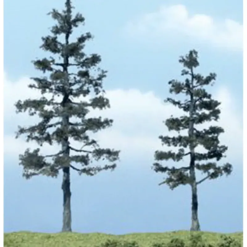Woodland Scenics TR1624 4", 5.25" Pine Ready-Made Premium Trees (Pack of 2) - Model Train Junction: Quality Parts and Art Supplies New