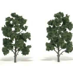 Woodland Scenics TR1519 8" - 9" Medium Green Realistic Trees (Pack of 2) - Model Train Junction: Quality Parts and Art Supplies Online