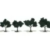 Woodland Scenics TR1505 2" - 3" Dark Green Realistic Trees (Pack of 4) - Model Train Junction: Quality Parts and Art Supplies Outlet