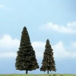Woodland Scenics TR1626 4" , 5" Evergreen Ready-Made Premium Tree (Pack of 2) - Model Train Junction: Quality Parts and Art Supplies Best