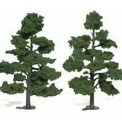 Woodland Scenics TR1518 7" - 8" Medium Green Realistic Trees (Pack of 2) - Model Train Junction: Quality Parts and Art Supplies New
