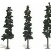 Woodland Scenics TR1563 7" - 8" Conifer Green Realistic Trees (Pack of 3) - Model Train Junction: Quality Parts and Art Supplies Outlet