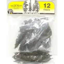 Woodland Scenics TR1082 6"- 8" Pine Value Pack Realistic Trees (Pack of 12) - Model Train Junction: Quality Parts and Art Supplies New