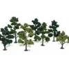 Woodland Scenics TR1103 5" - 7" Assorted Green Realistic Tree Kits (Pack of 7) - Model Train Junction: Quality Parts and Art Supplies Clearance