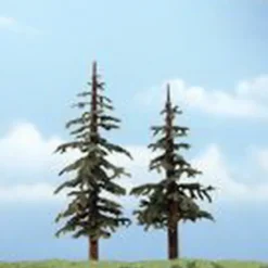 Trains*Woodland Scenics TR1628 5",6" Lodge Pole Ready-Made Premium Tree (Pack of 2) - Model Train Junction: Quality Parts and Art Supplies