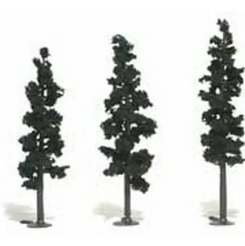 Woodland Scenics TR1106 6"-8" Pines Conifer Green Tree Kits (Pack of 16) - Model Train Junction: Quality Parts and Art Supplies New