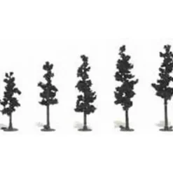 Trains*Woodland Scenics TR1104 2/2.5"-4" Conifer Green Realistic Tree Kit (Pack of 42) - Model Train Junction: Quality Parts and Art Supplies