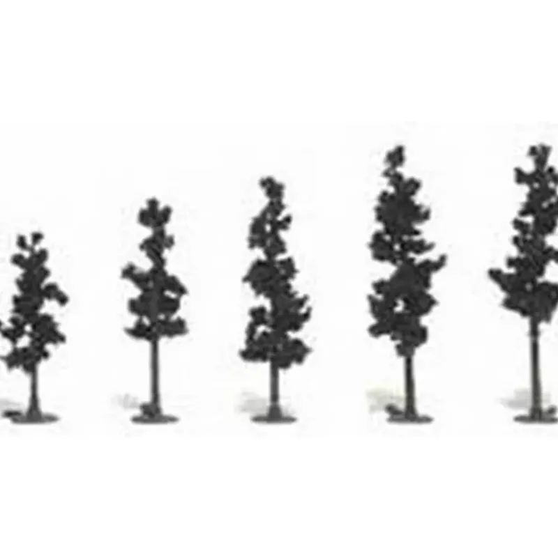 Trains*Woodland Scenics TR1104 2/2.5"-4" Conifer Green Realistic Tree Kit (Pack of 42) - Model Train Junction: Quality Parts and Art Supplies