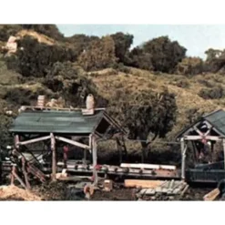 Woodland Scenics TS154 HO Tie & Plank Mill Trackside Scenes Kit - Model Train Junction: Quality Parts and Art Supplies New